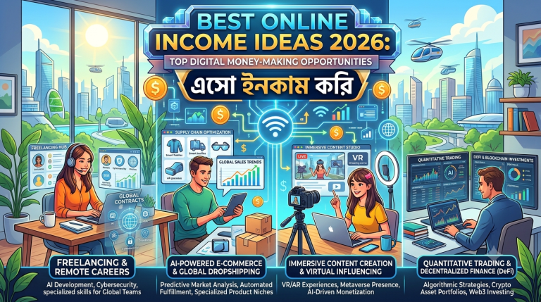 Best Online Income Ideas 2026: Top Digital Money-Making Opportunities