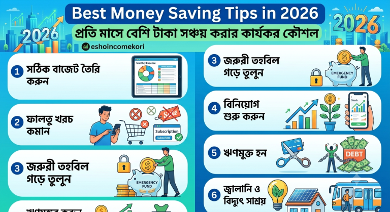 Best Money Saving Tips in 2026: প্রতি মাসে বেশি টাকা সঞ্চয় করার কার্যকর কৌশল