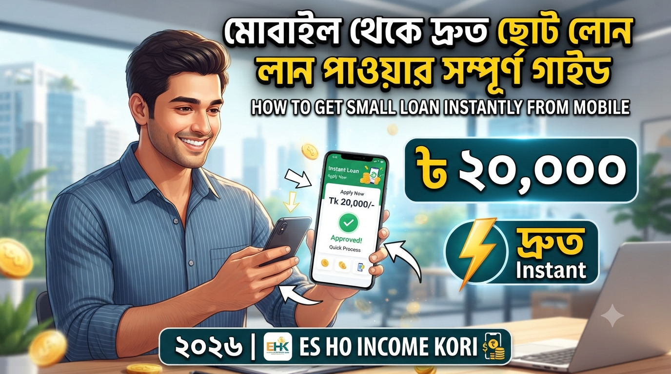 মোবাইল থেকে দ্রুত ছোট লোন পাওয়ার সম্পূর্ণ গাইড ২০২৬ | How to Get Small Loan Instantly from Mobile