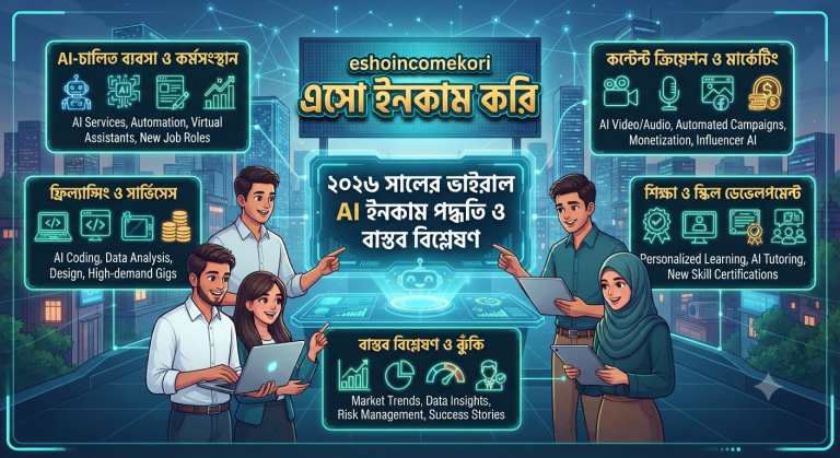 AI income method ২০২৬ সালের ভাইরাল AI ইনকাম পদ্ধতি ও বাস্তব বিশ্লেষণ