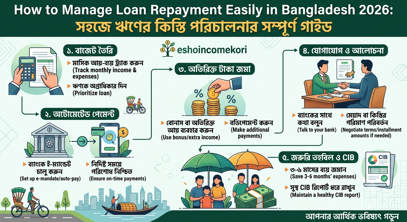 How to Manage Loan Repayment Easily in Bangladesh 2026: সহজে ঋণের কিস্তি পরিচালনার সম্পূর্ণ গাইড