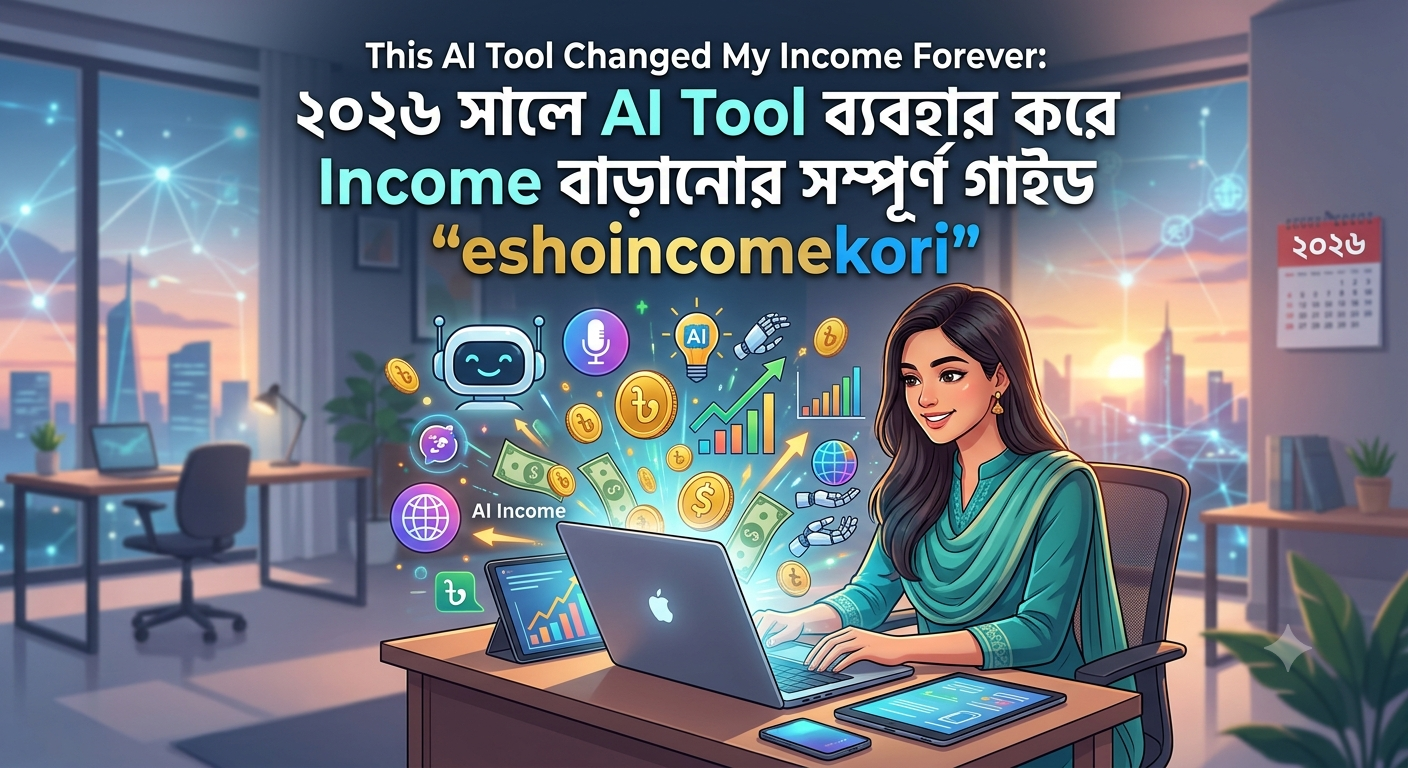 This AI Tool Changed My Income Forever: ২০২৬ সালে AI Tool ব্যবহার করে Income বাড়ানোর সম্পূর্ণ গাইড