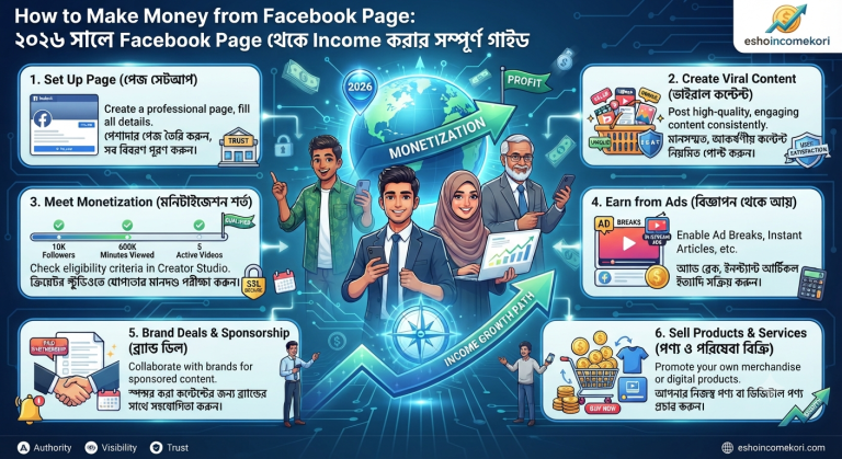 How to Make Money from Facebook Page: ২০২৬ সালে Facebook Page থেকে Income করার সম্পূর্ণ গাইড