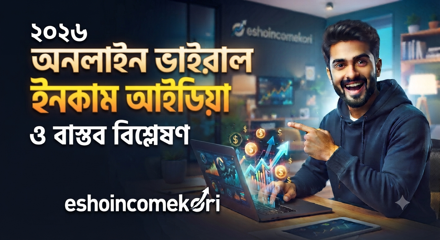 Viral online income idea অনলাইন ভাইরাল ইনকাম আইডিয়া ও বাস্তব বিশ্লেষণ ২০২৬