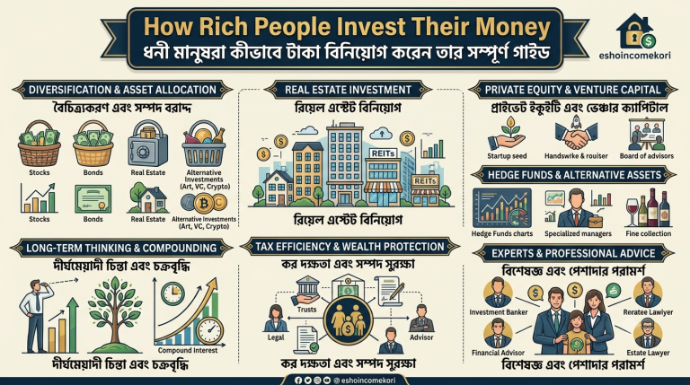 How Rich People Invest Their Money: ধনী মানুষরা কীভাবে টাকা বিনিয়োগ করেন তার সম্পূর্ণ গাইড