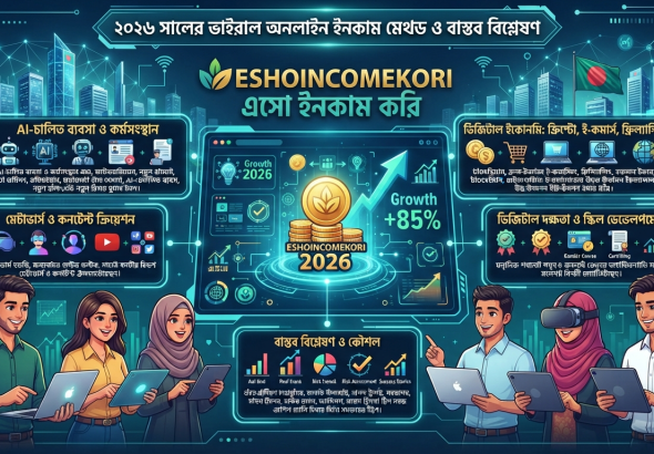 Viral Online Income Methods ২০২৬ সালের ভাইরাল অনলাইন ইনকাম মেথড ও বাস্তব বিশ্লেষণ
