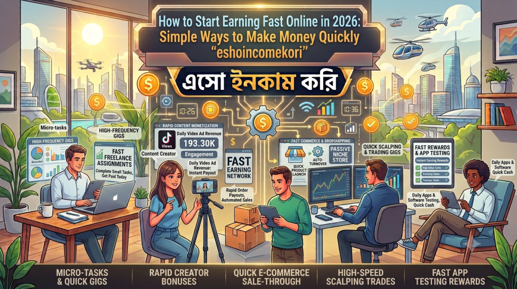 How to Start Earning Fast Online in 2026: Simple Ways to Make Money Quickly