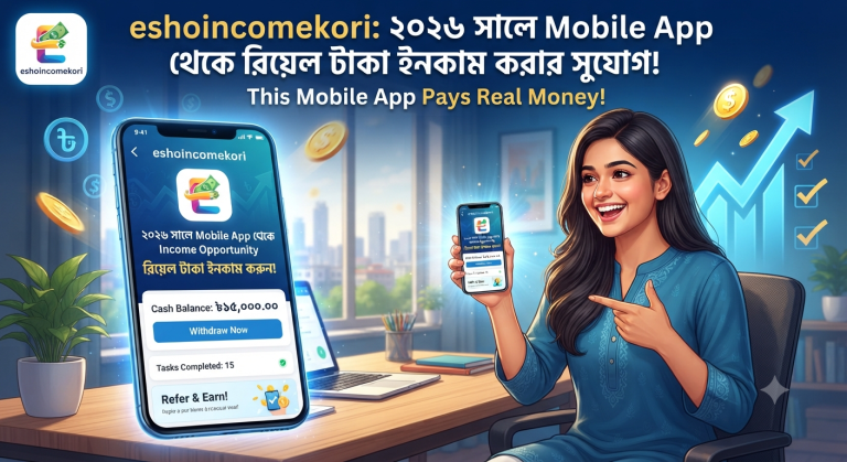 This Mobile App Pays Real Money: ২০২৬ সালে Mobile App থেকে Income Opportunity