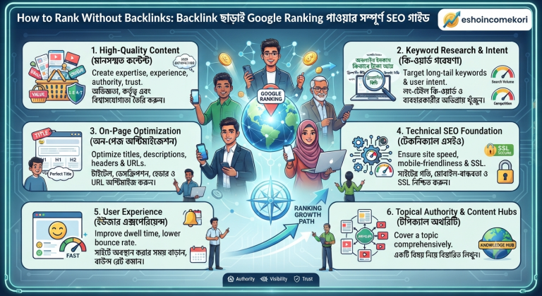 How to Rank Without Backlinks: Backlink ছাড়াই Google Ranking পাওয়ার সম্পূর্ণ SEO গাইড