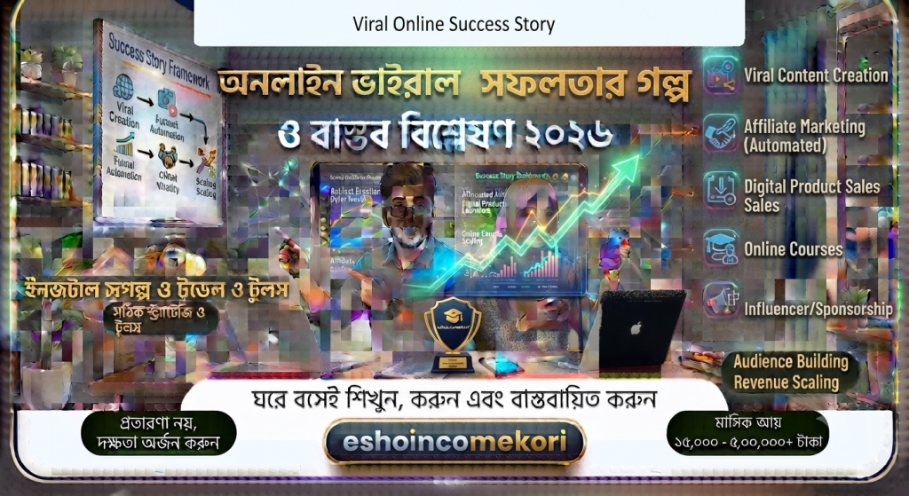 Viral online success story অনলাইন ভাইরাল সফলতার গল্প ও বাস্তব বিশ্লেষণ ২০২৬