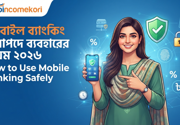 মোবাইল ব্যাংকিং নিরাপদে ব্যবহারের নিয়ম ২০২৬ | How to Use Mobile Banking Safely