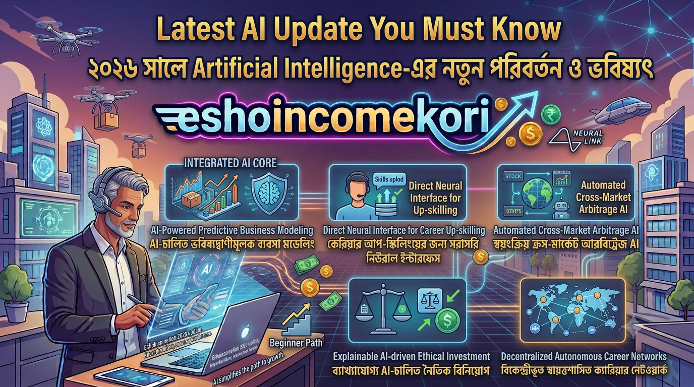 Latest AI Update You Must Know: ২০২৬ সালে Artificial Intelligence-এর নতুন পরিবর্তন ও ভবিষ্যৎ