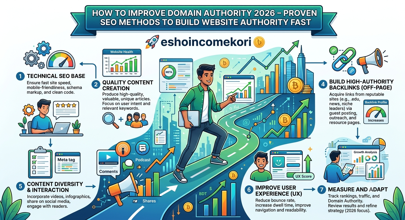 How to Improve Domain Authority 2026 – Proven SEO Methods to Build Website Authority Fast