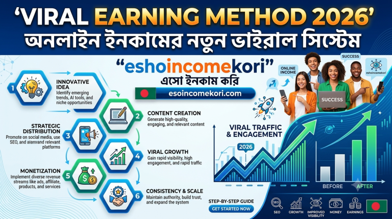 Viral Earning Method 2026 – অনলাইন ইনকামের নতুন ভাইরাল সিস্টেম
