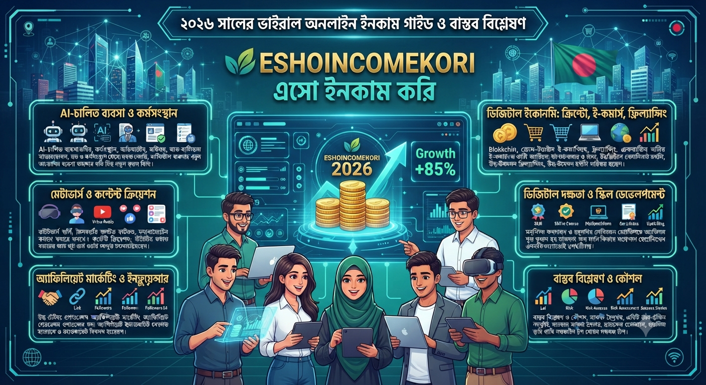 Digital Money Making Methods ২০২৬ সালের ভাইরাল অনলাইন ইনকাম গাইড ও বাস্তব বিশ্লেষণ