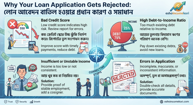 Why Your Loan Application Gets Rejected: লোন আবেদন বাতিল হওয়ার প্রধান কারণ ও সমাধান