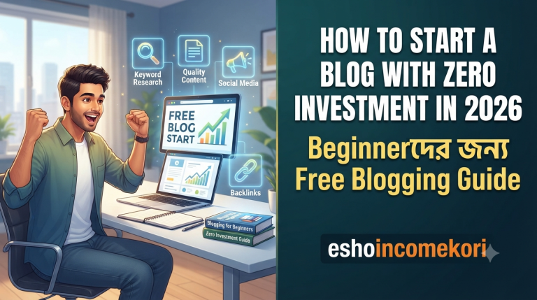 How to Start a Blog with Zero Investment in 2026: Beginnerদের জন্য Free Blogging Guide
