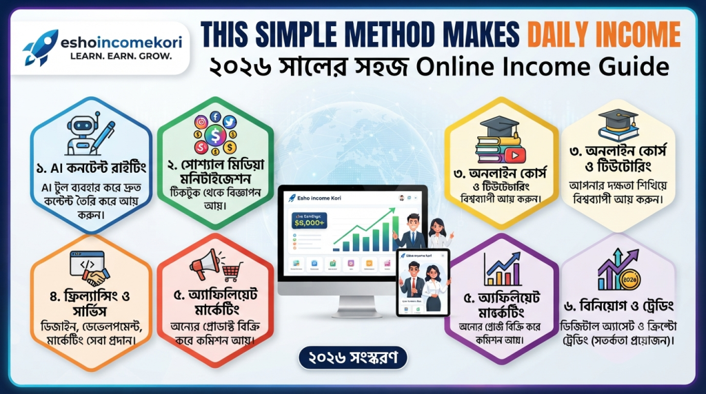 This Simple Method Makes Daily Income: ২০২৬ সালের সহজ Online Income Guide
