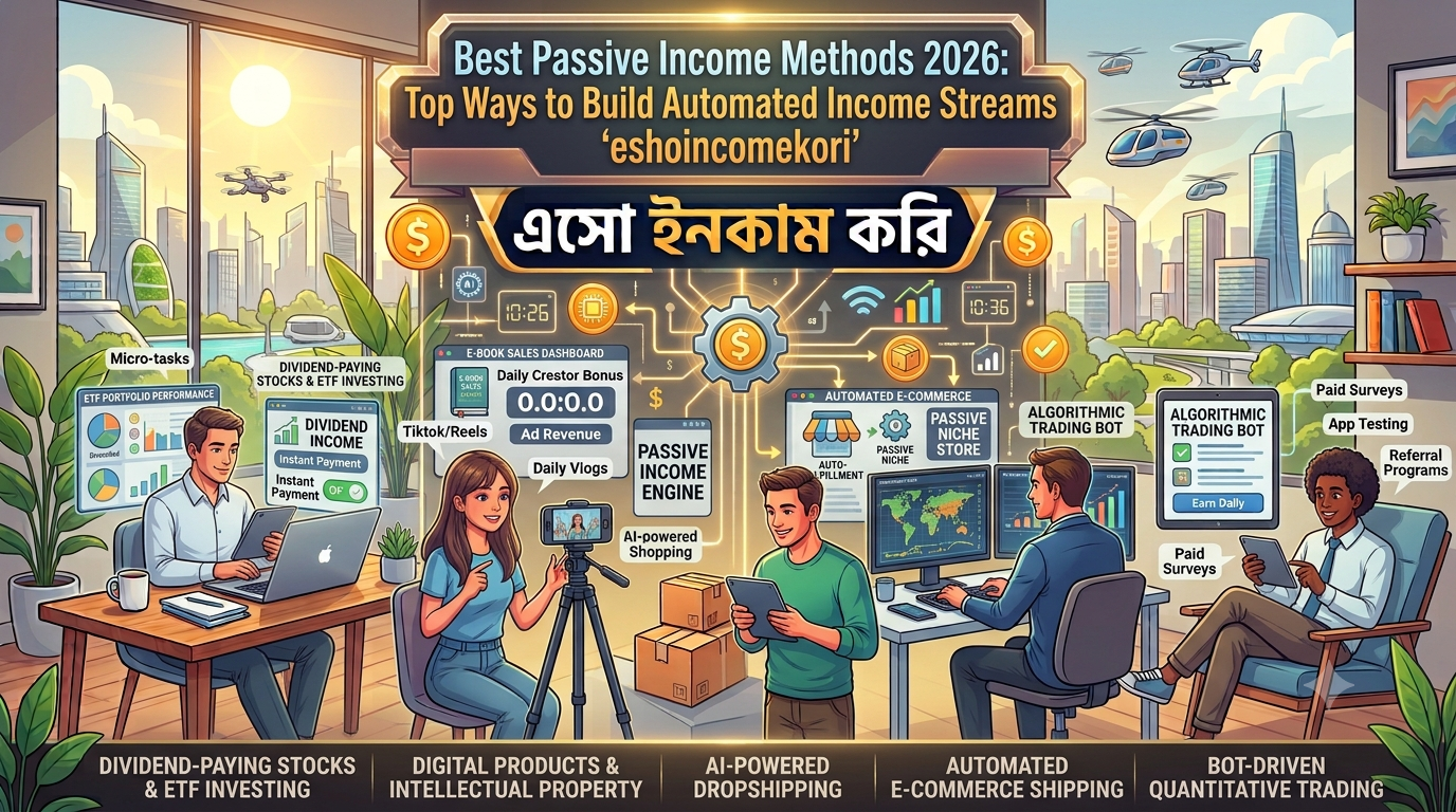 Best Passive Income Methods 2026: Top Ways to Build Automated Income Streams