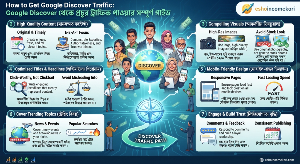 How to Get Google Discover Traffic: Google Discover থেকে প্রচুর ট্রাফিক পাওয়ার সম্পূর্ণ গাইড