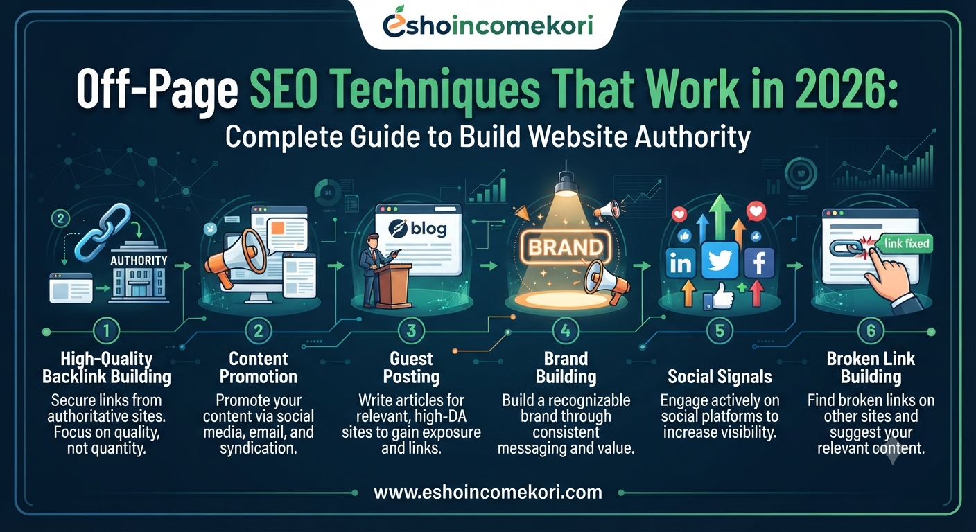 Off-Page SEO Techniques That Work in 2026: Complete Guide to Build Website Authority