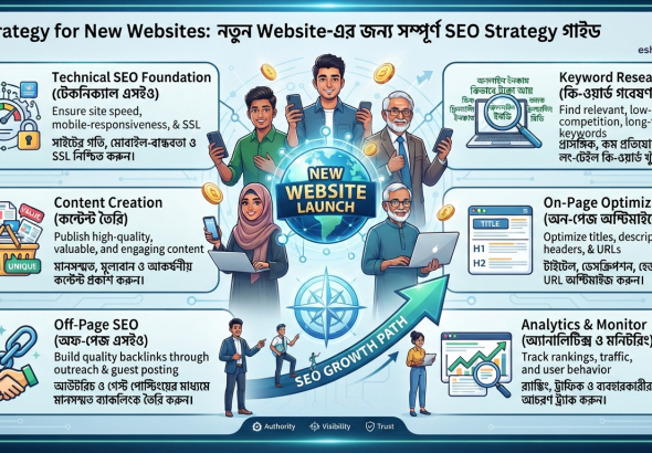 SEO Strategy for New Websites: নতুন Website-এর জন্য সম্পূর্ণ SEO Strategy গাইড