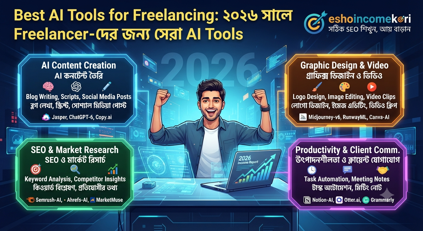 Best AI Tools for Freelancing: ২০২৬ সালে Freelancer-দের জন্য সেরা AI Tools