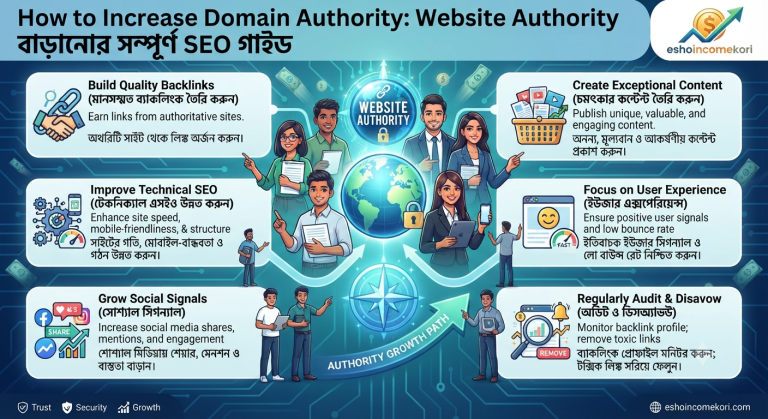 How to Increase Domain Authority: Website Authority বাড়ানোর সম্পূর্ণ SEO গাইড