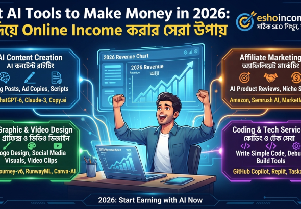 Best AI Tools to Make Money in 2026: AI দিয়ে Online Income করার সেরা উপায়