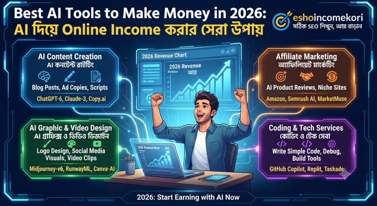 Best AI Tools to Make Money in 2026: AI দিয়ে Online Income করার সেরা উপায়