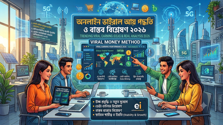 Viral money method অনলাইন ভাইরাল আয় পদ্ধতি ও বাস্তব বিশ্লেষণ ২০২৬
