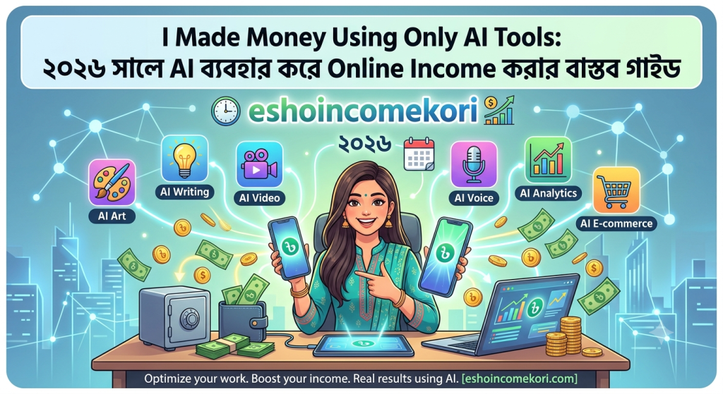 I Made Money Using Only AI Tools: ২০২৬ সালে AI ব্যবহার করে Online Income করার বাস্তব গাইড
