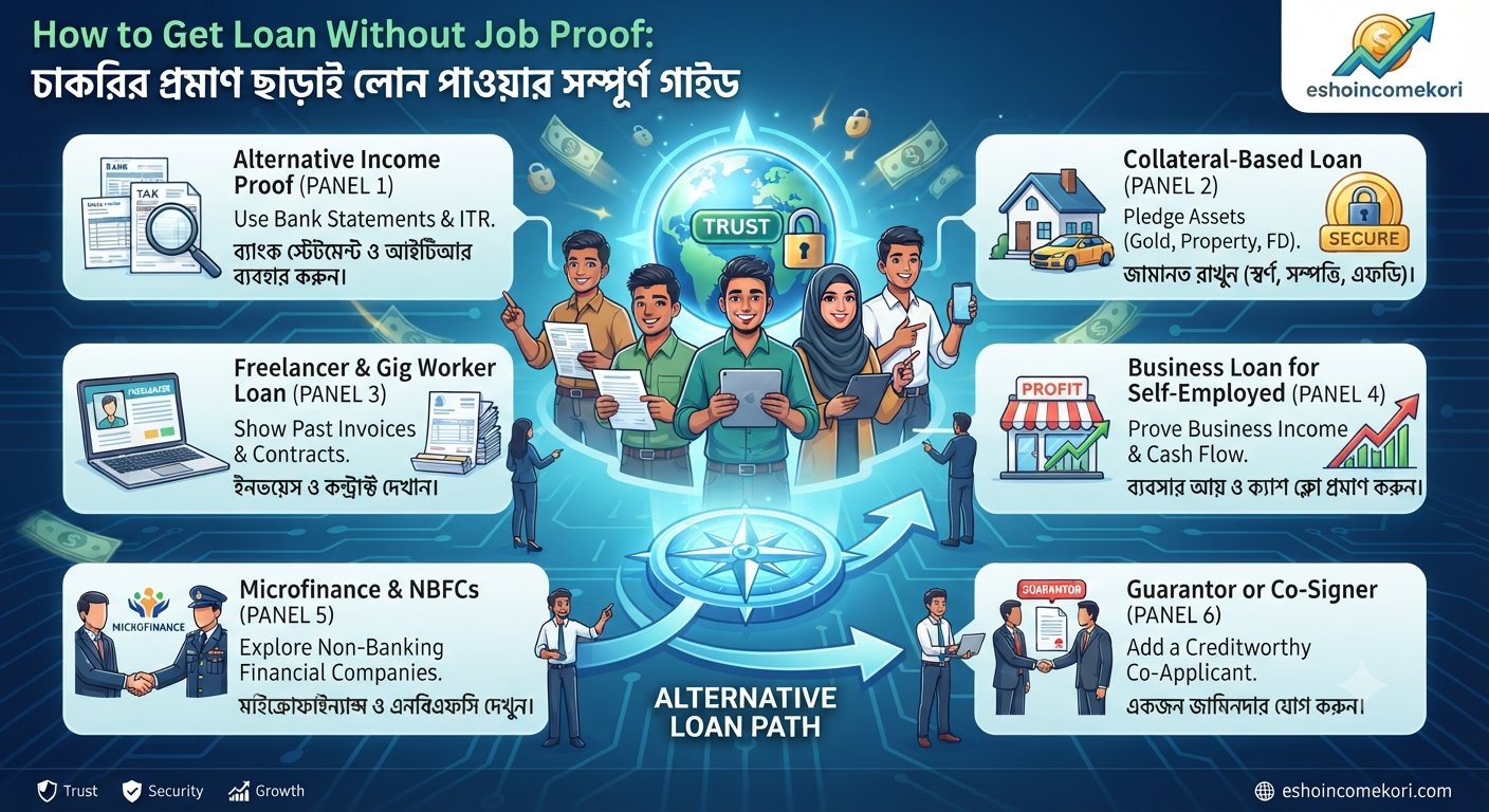 How to Get Loan Without Job Proof: চাকরির প্রমাণ ছাড়াই লোন পাওয়ার সম্পূর্ণ গাইড