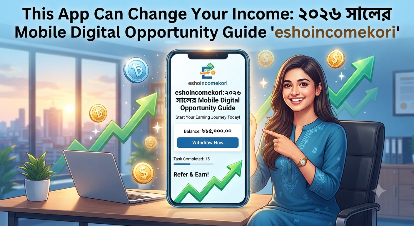 This App Can Change Your Income: ২০২৬ সালের Mobile Digital Opportunity Guide