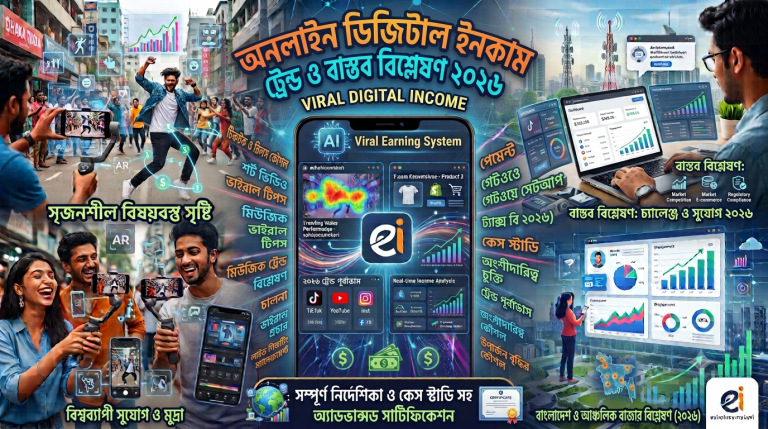 Viral earning system অনলাইন ভাইরাল ইনকাম সিস্টেম ও বাস্তব বিশ্লেষণ ২০২৬
