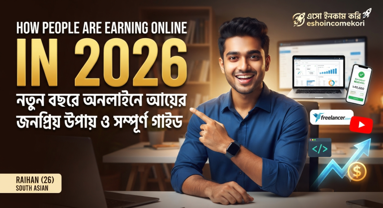 How People Are Earning Online in 2026: নতুন বছরে অনলাইনে আয়ের জনপ্রিয় উপায় ও সম্পূর্ণ গাইড