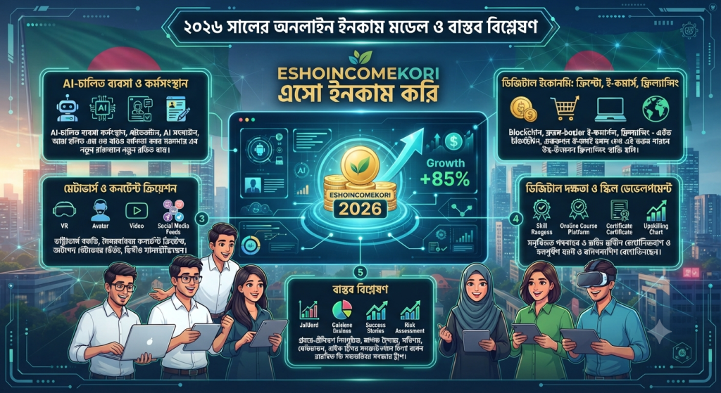 Online earning system explained ২০২৬ সালের অনলাইন ইনকাম মডেল ও বাস্তব বিশ্লেষণ