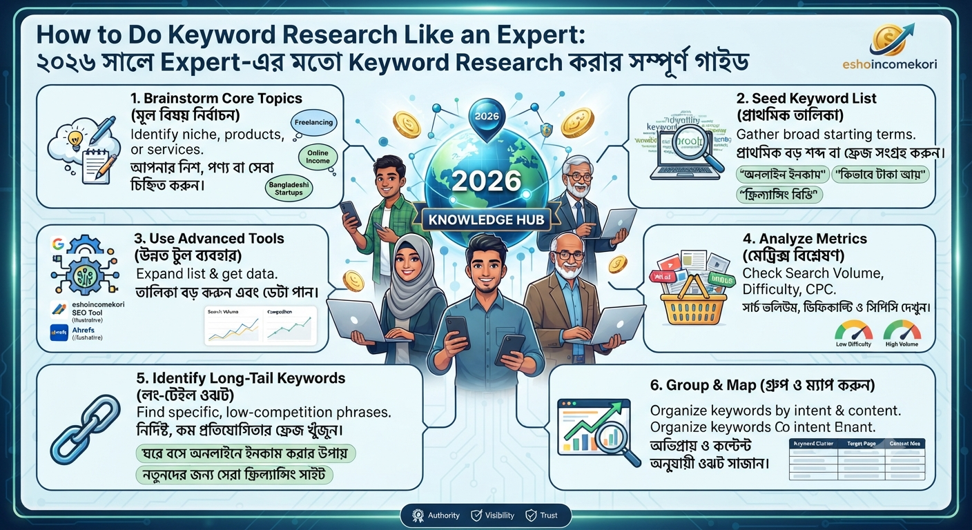 How to Do Keyword Research Like an Expert: ২০২৬ সালে Expert-এর মতো Keyword Research করার সম্পূর্ণ গাইড