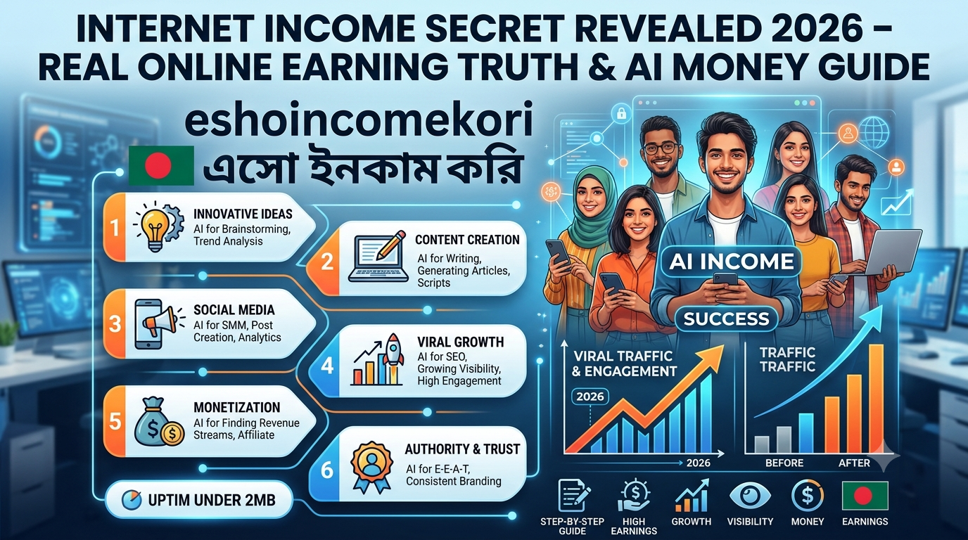 Internet Income Secret Revealed 2026 – Real Online Earning Truth & AI Money Guide