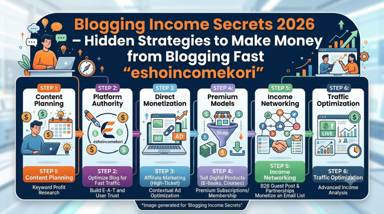 Blogging Income Secrets 2026 – Hidden Strategies to Make Money from Blogging Fast
