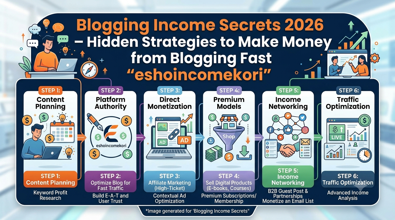 Blogging Income Secrets 2026 – Hidden Strategies to Make Money from Blogging Fast