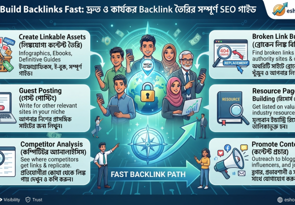 How to Build Backlinks Fast: দ্রুত ও কার্যকর Backlink তৈরির সম্পূর্ণ SEO গাইড