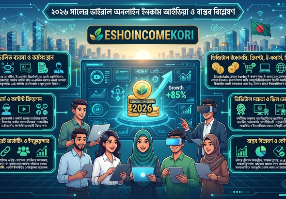 Online Earning Ideas ২০২৬ সালের ভাইরাল অনলাইন ইনকাম আইডিয়া ও বাস্তব বিশ্লেষণ