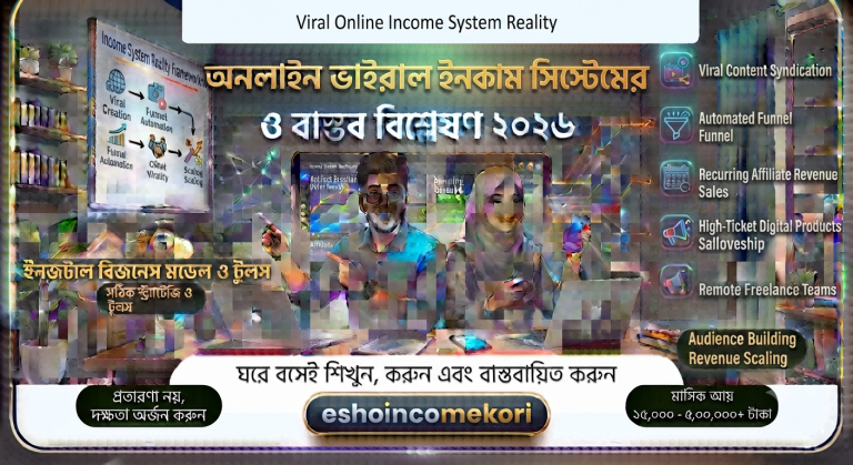 Viral online income system reality অনলাইন ভাইরাল ইনকাম সিস্টেমের বাস্তবতা ও বিশ্লেষণ ২০২৬