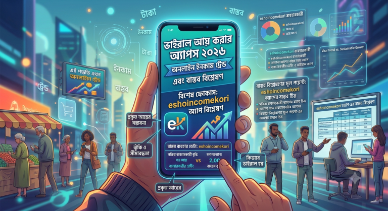 Viral earning apps 2026 অনলাইন ইনকাম ট্রেন্ড এবং বাস্তব বিশ্লেষণবর্তমানে ইন্টারনেটে একটি বিষয় খুব বেশি আলোচনায় আছে Viral earning apps 2026 এই ধরনের অ্যাপগুলো দাবি করে যে ব্যবহারকারীরা মোবাইল ব্যবহার করেই সহজে টাকা আয় করতে পারে এবং খুব দ্রুত অনলাইন ইনকাম শুরু করা যায়