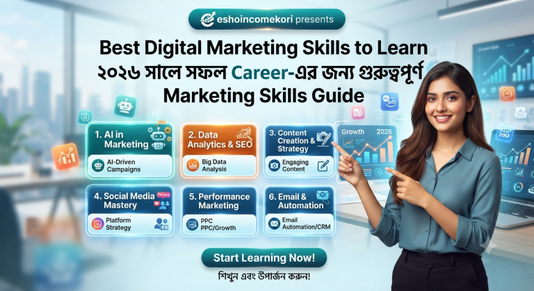 Best Digital Marketing Skills to Learn: ২০২৬ সালে সফল Career-এর জন্য গুরুত্বপূর্ণ Marketing Skills Guide