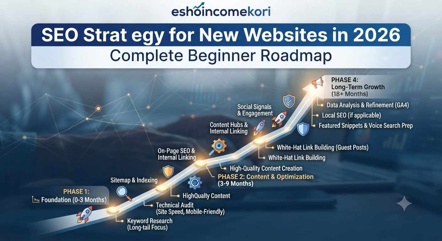 SEO Strategy for New Websites in 2026: Complete Beginner Roadmap