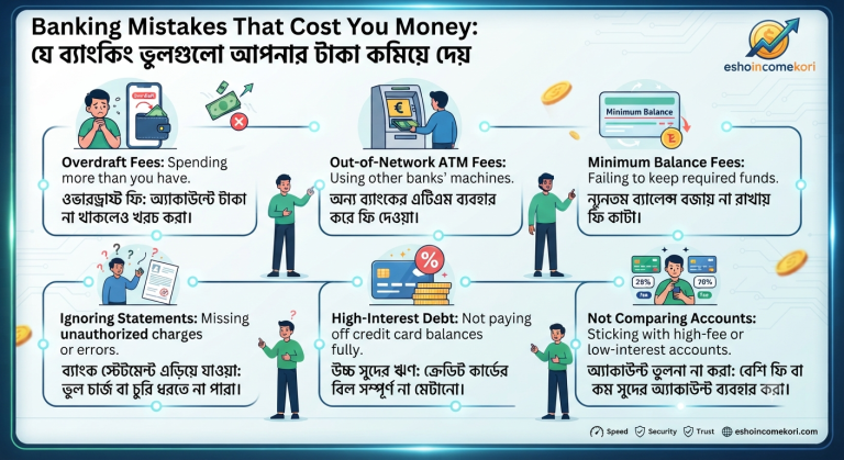 Banking Mistakes That Cost You Money: যে ব্যাংকিং ভুলগুলো আপনার টাকা কমিয়ে দেয়