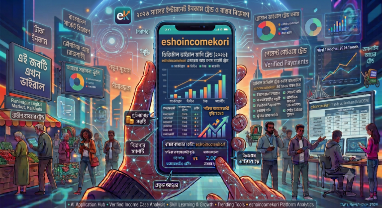 Digital Viral Money Trend ২০২৬ সালের ইন্টারনেট ইনকাম ট্রেন্ড ও বাস্তব বিশ্লেষণবর্তমানে ইন্টারনেটে একটি বিষয় খুব বেশি দেখা যাচ্ছে Digital viral money trend এই ধরনের কনটেন্ট সাধারণত এমন অনলাইন ইনকাম আইডিয়া, অ্যাপ, টুল বা সিস্টেমকে বোঝায় যেগুলো খুব দ্রুত সোশ্যাল মিডিয়ায় ছড়িয়ে পড়ে এবং মানুষ মনে করে এগুলো ব্যবহার করে সহজে বা দ্রুত টাকা আয় করা সম্ভব