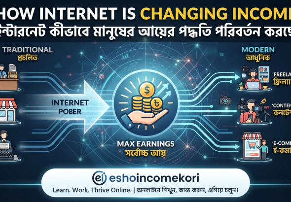 How Internet Is Changing Income | ইন্টারনেট কীভাবে মানুষের আয়ের পদ্ধতি পরিবর্তন করছে